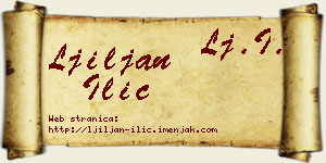 Ljiljan Ilić vizit kartica